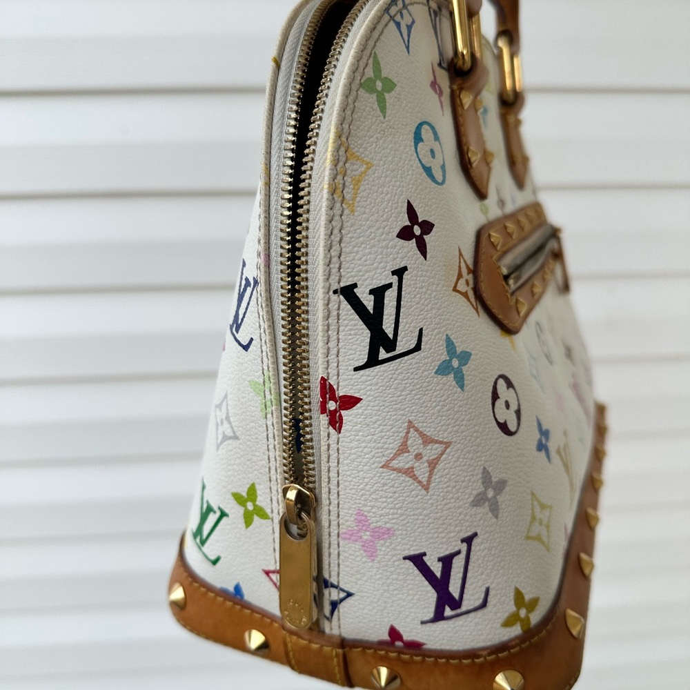Louis Vuitton White Multicolor Satchel - Picture 4 of 9
